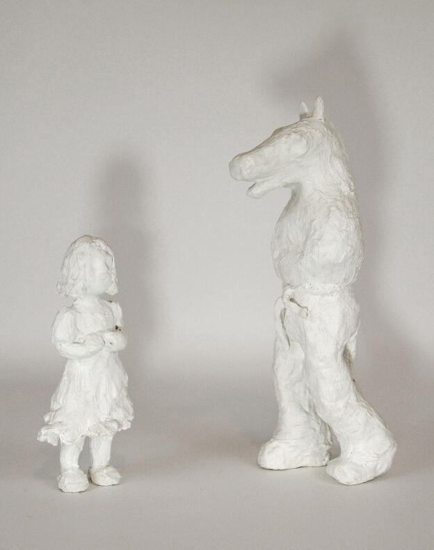In the Midst Maquettes - Girl and Horseman